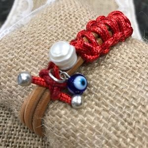 Good luck leather single bracelet